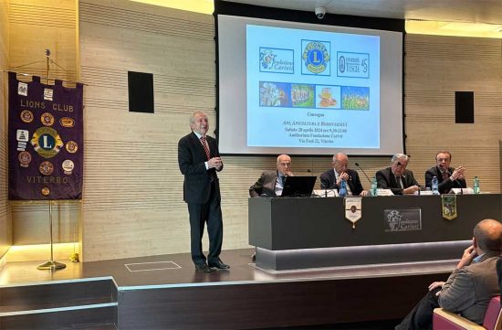 Viterbo - Il governatore distrettuale visita il Lions Club Viterbo e partecipa al convegno di studio sulle api
