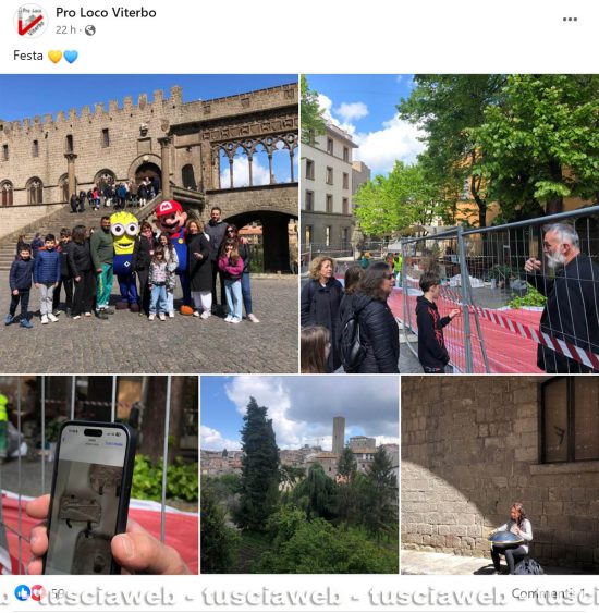 Il post della pro loco sul centro storico nei giorni del ponte del 25 aprile