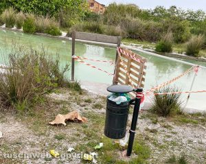 Viterbo - Sporcizia e degrado al Bullicame - Foto di repertorio