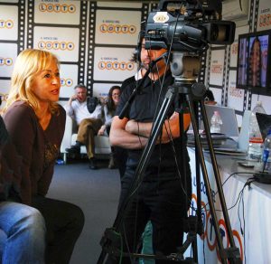 Simona Tartaglia sul set