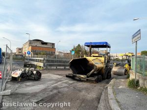 Viterbo - I lavori alla circonvallazione Almirante