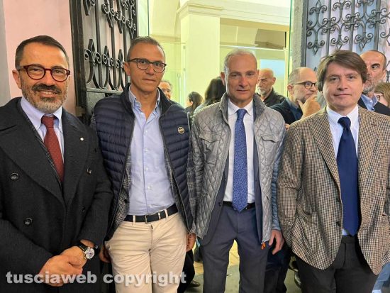 Da sinistra: Andrea De Simone, Andrea Belli, Stefano Tedeschi ed Egidio Bianconi