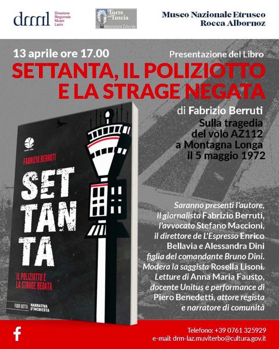 Presentazione del libro "Settanta. Il poliziotto e la strage negata"