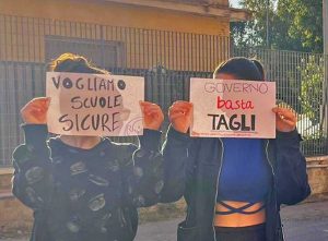 Civitavecchia - La protesta degli studenti