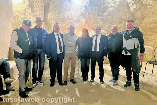 Tarquinia - Cateno&nbsp;De Luca in visita all'Etruscopolis