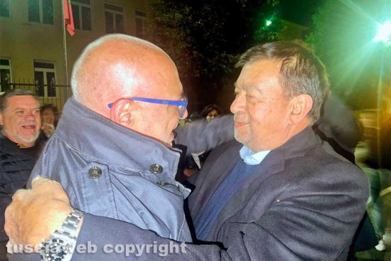 Tarquinia - Alberto Riglietti con il sindaco Alessandro Giulivi