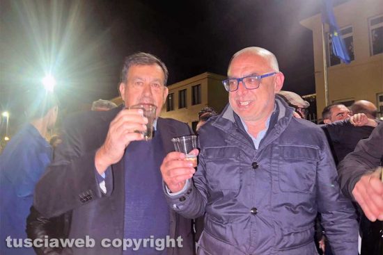 Tarquinia - Alberto Riglietti con il sindaco Alessandro Giulivi