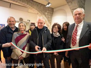 Viterbo - L'inaugurazione di Forme e colori nella terra di Tuscia