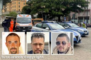 Maxirissa al Sacrario - nei riquadri da sinistra Alessio Denocenti, Hosseini Mohammad, Paolo Trabalzi