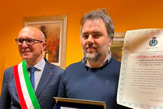 Celleno - Il comune conferisce la cittadinanza onoraria a Giulio Gargiullo