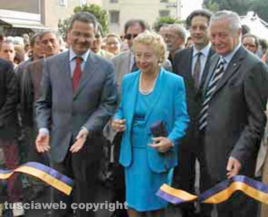 Viterbo - Inaugurazione di via Marconi con Gabbianelli, Elettra Marconi e Fracassini