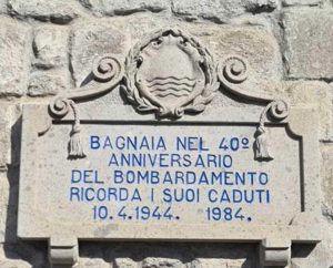 Targa bombardamento Bagnaia