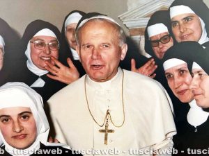 Viterbo - Giovanni Paolo II durante la visita pastorale del 1984