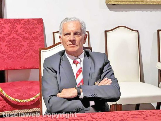 Viterbo - Il presidente del Sodalizio dei facchini Massimo Mecarini