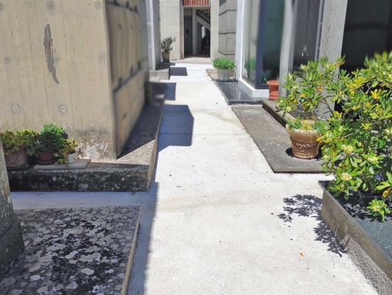 Montefiascone - I lavori effettuati nel settore z del cimitero vecchio