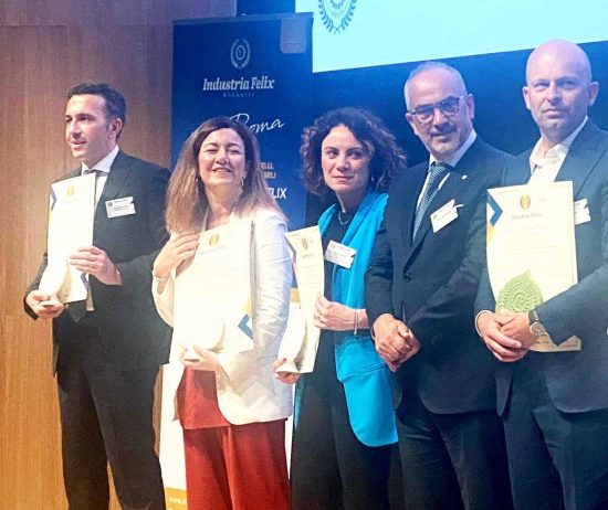 Roma - Famiglia Cotarella insignita dell'alta onorificenza di bilancio di Industria felix