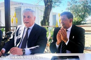 Tarquinia - Antonio Tajani e Alessandro Giulivi