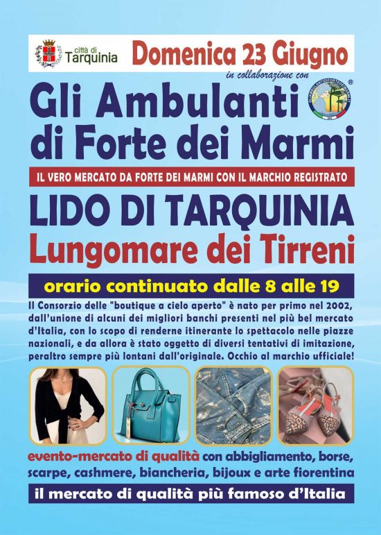 Gli Ambulanti di Forte dei Marmi® a Tarquinia