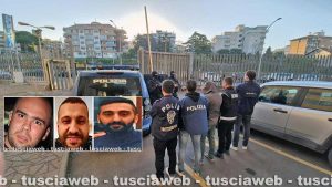 Mafia turca - A Viterbo la cattura del boss - nei riquadri, da sinistra, Giorgio Meschini, Baris Boyun e Bayram Demir