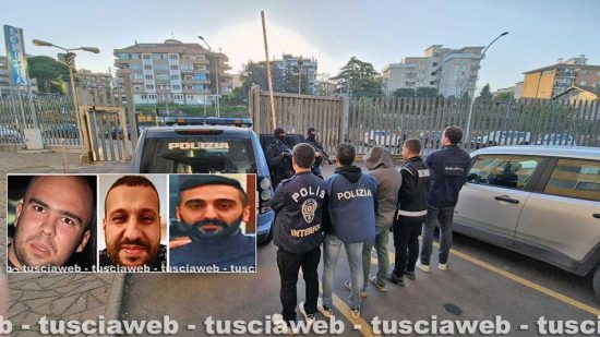 Mafia turca - A Viterbo la cattura del boss - nei riquadri, da sinistra, Giorgio Meschini, Baris Boyun e Bayram Demir