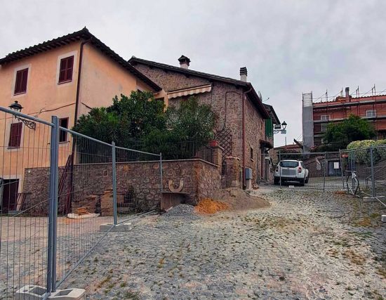 Canale Monterano - Via dei Monti - La zona dell'esplosione sgomberata dalle macerie