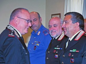 Il generale Andrea Taurelli Salimbeni in visita a Viterbo