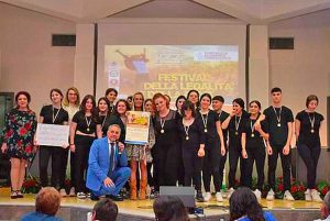 Monreale - La premiazione degli studenti dell'Iis Bassano Romano del progetto sulla legalità