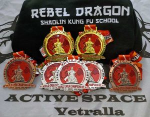Sport - Le medaglie della scuola di Kung fu Shaolin "Rebel Dragon" di Vetralla
