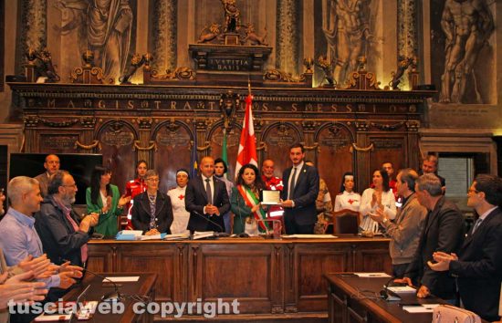 Viterbo - Consiglio comunale - Cittadinanza onoraria alla Croce Rossa