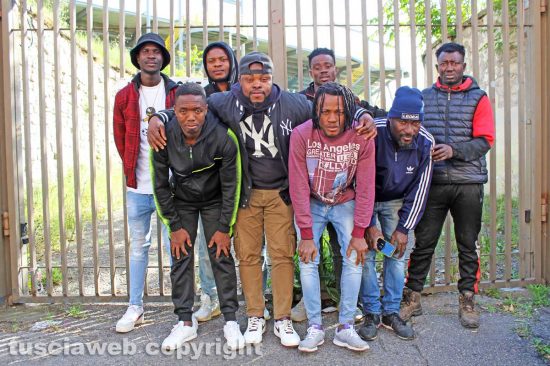 Viterbo - L’associazione sportiva football africani (Asfa) davanti allo stadio Rocchi