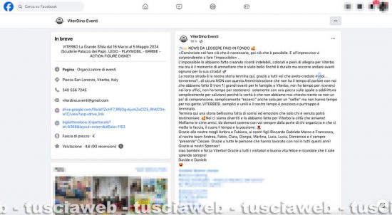 Viterbo - Il post della ViterDino eventi