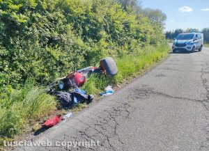 Viterbo - Incidente in strada Acquabianca
