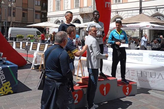Sport - Atletica leggera - Il podio della maratonina delle Acque