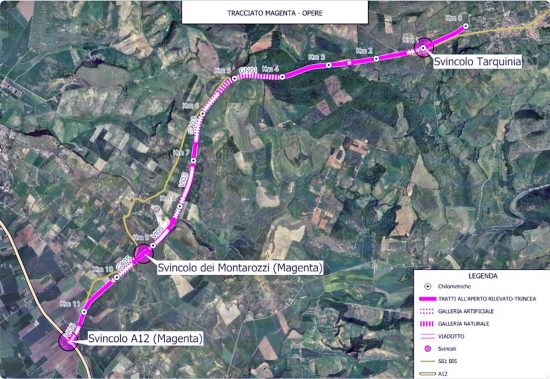 Trasversale - Il tracciato Magenta