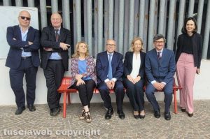 Tribunale - Visita dei presidenti delle corti di appello di Roma e Napoli, Giuseppe Meliadò e Maria Rosaria Covelli