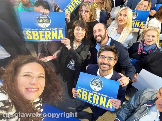 Viterbo - Antonella Sberna, Roberta Angelilli e Daniele Sabatini