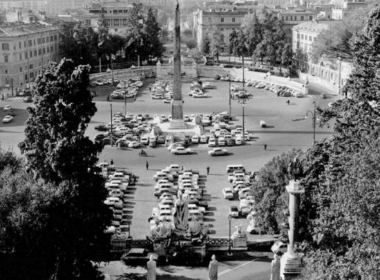 Roma - Piazza del Popolo nel 1960