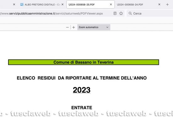 Comune di Vasanello - Gli allegati del comune di Bassano in Teverina