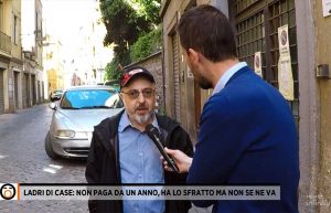 Viterbo - Servizio Fuori dal Coro sullo sfratto a casa del signor Giovanni