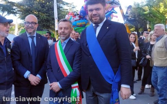 Tuscania - Inaugurata la fiera - Rotelli, Bartolacci e Romoli