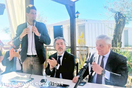 Tarquinia - Manuel Catini, Francesco Battistoni e Antonio Tajani