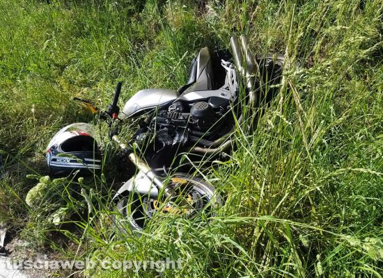 Montefiascone - Moto contro pullman