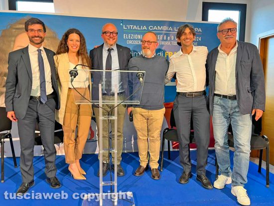 Da sinistra: Daniele Sabatini, Antonella Sberna, Mauro Rotelli, Luigi Buzzi, Giovanni Donzelli, Massimo Giampieri