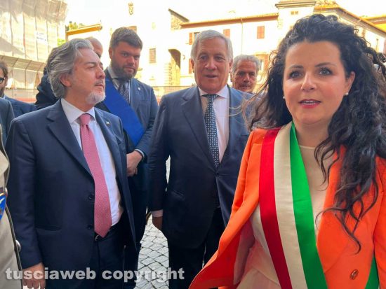Francesco Battistoni, Antonio Tajani e Chiara Frontini