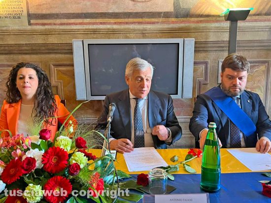 Chiara Frontini, Antonio Tajani e Alessandro Romoli