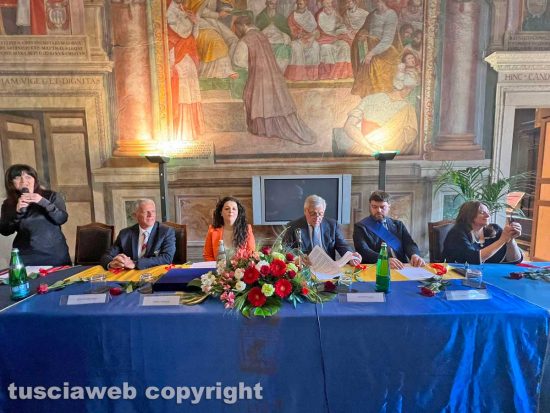 Massimo Mecarini, Chiara Frontini, Antonio Tajani e Alessandro Romoli