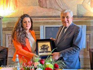 Chiara Frontini e Antonio Tajani