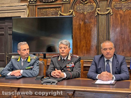 Viterbo - Conferenza Bomba in via De Gasperi - Carlo Pasquali, Massimo Friano e Fausto Vinci