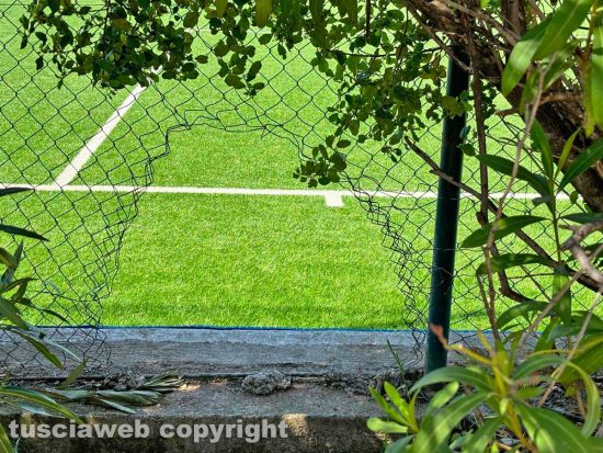 Viterbo - Il campo sintetico Vincenzo Rossi al Pilastro