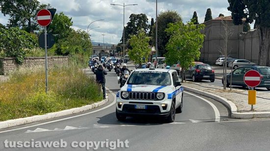 Viterbo - Il passaggio della bomba disinnescata